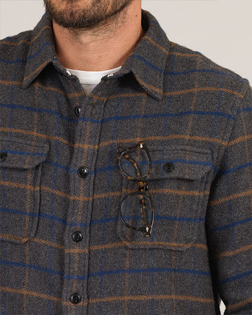 Winter Flannel - Utility Shirt -Grey Hound