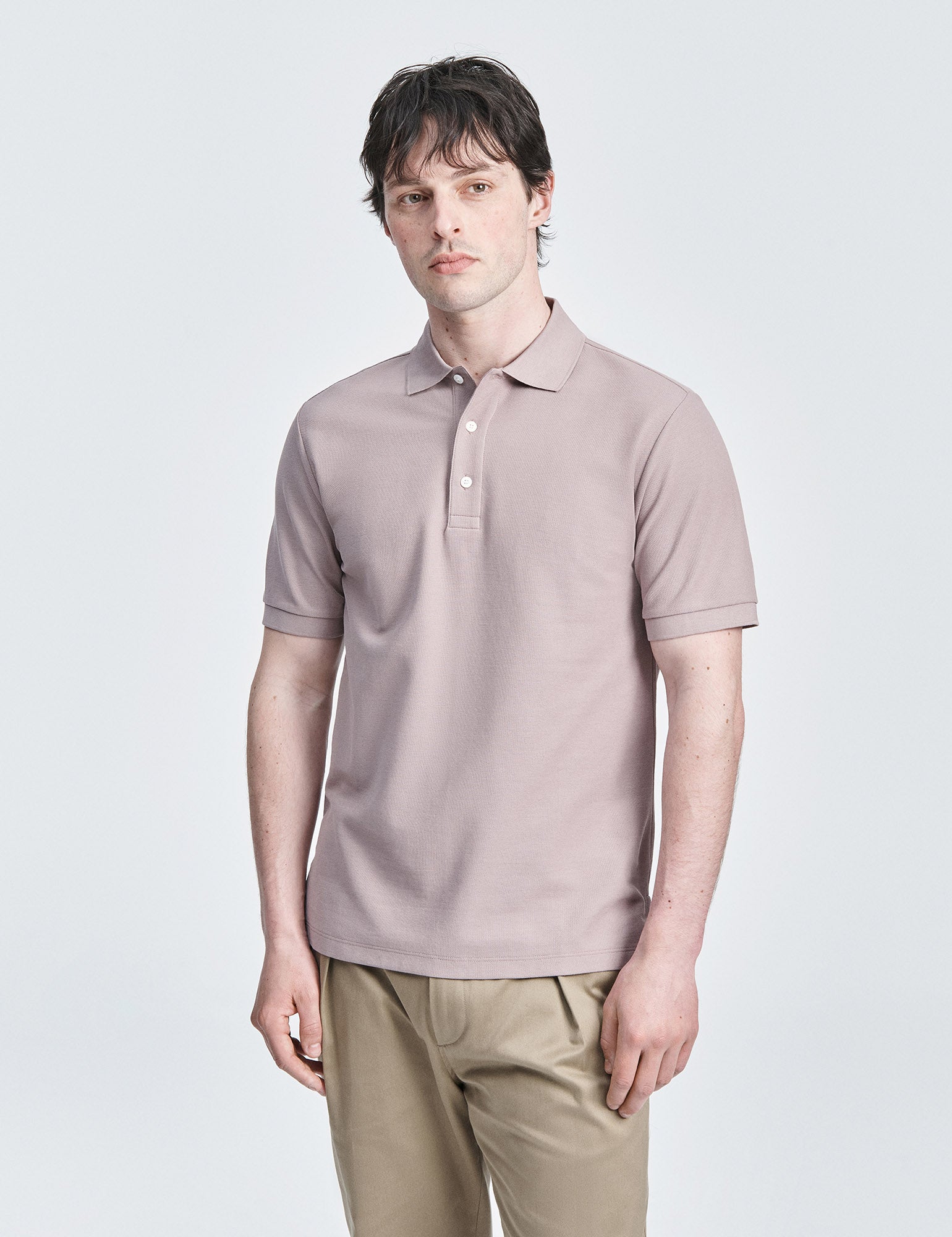 Pique Polo S/S - Elderberry
