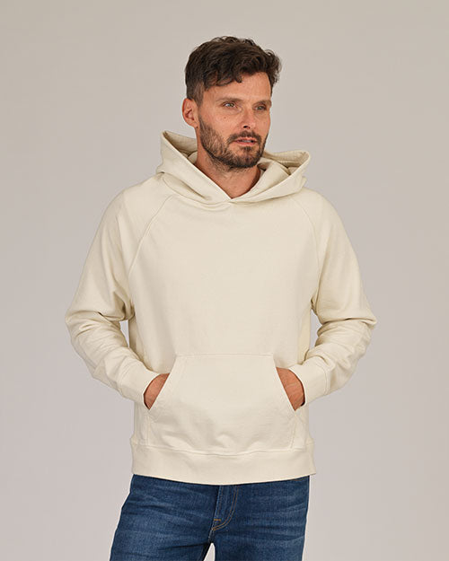 Super Heavyweight Hooded Sweatshirt - Organic Cotton - Off White