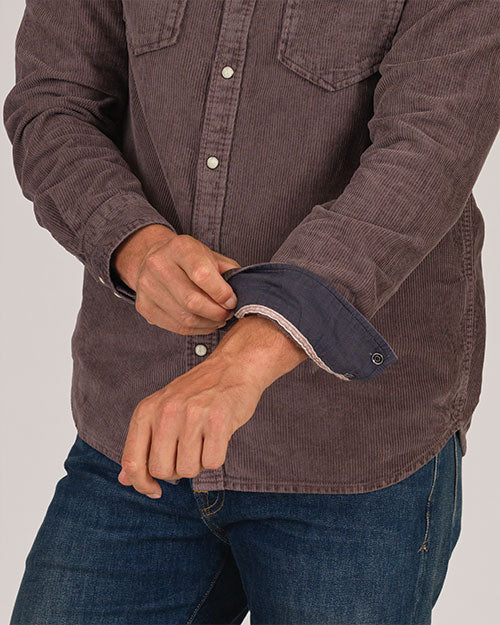 Corduroy Western Shirt - Cocoa