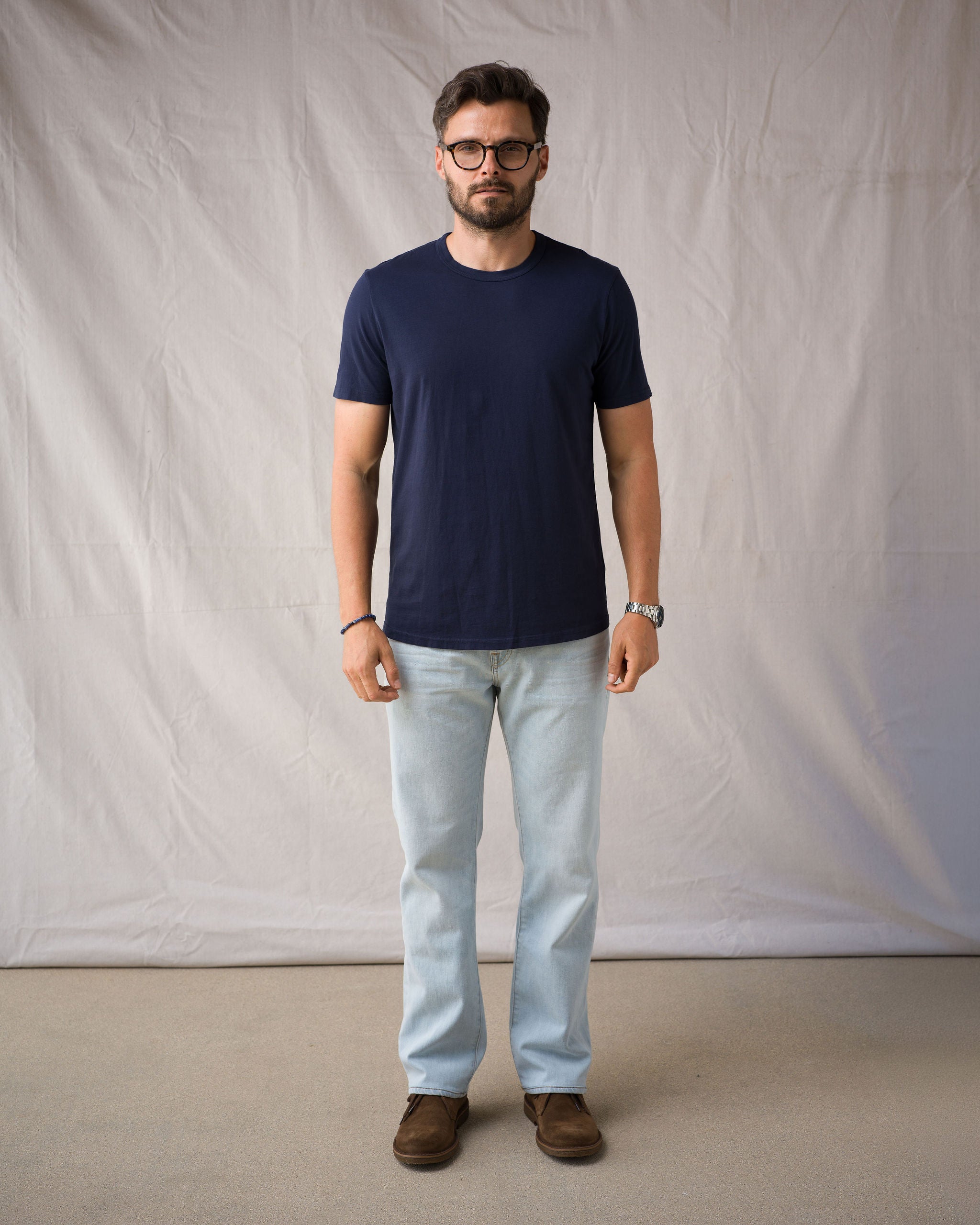 Super Soft "Supima" Cotton Tee - Navy