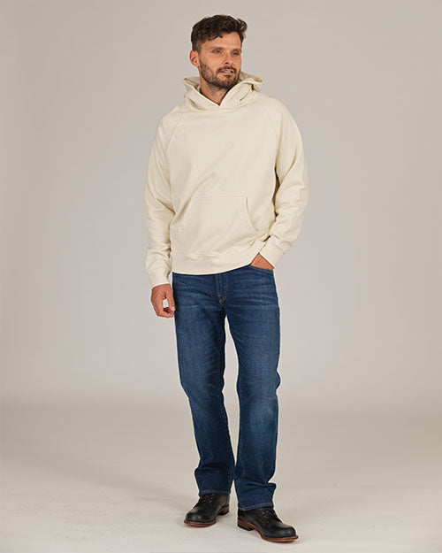Super Heavyweight Hooded Sweatshirt - Organic Cotton - Off White