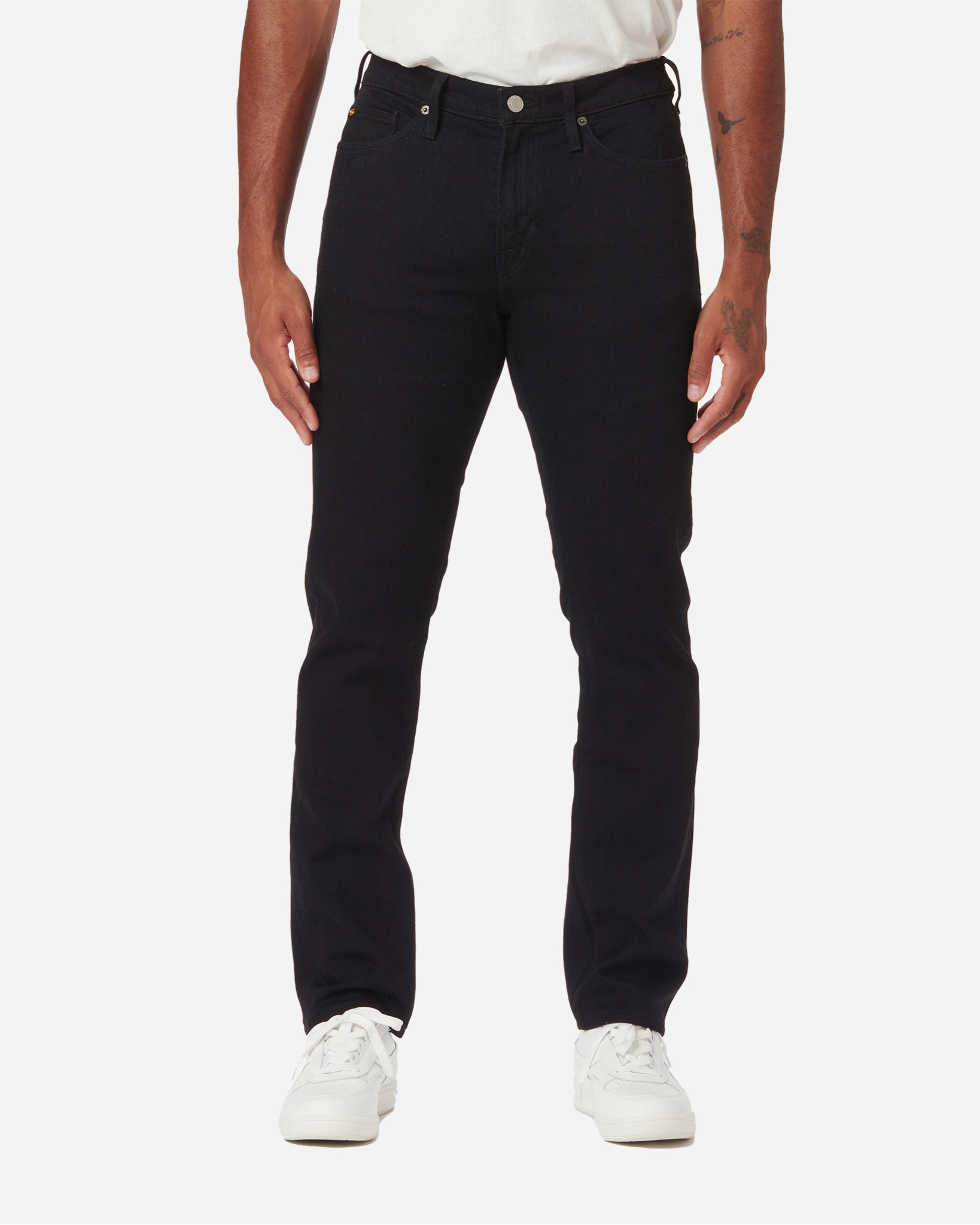 Athletic Taper Denim Jeans - Black Clean