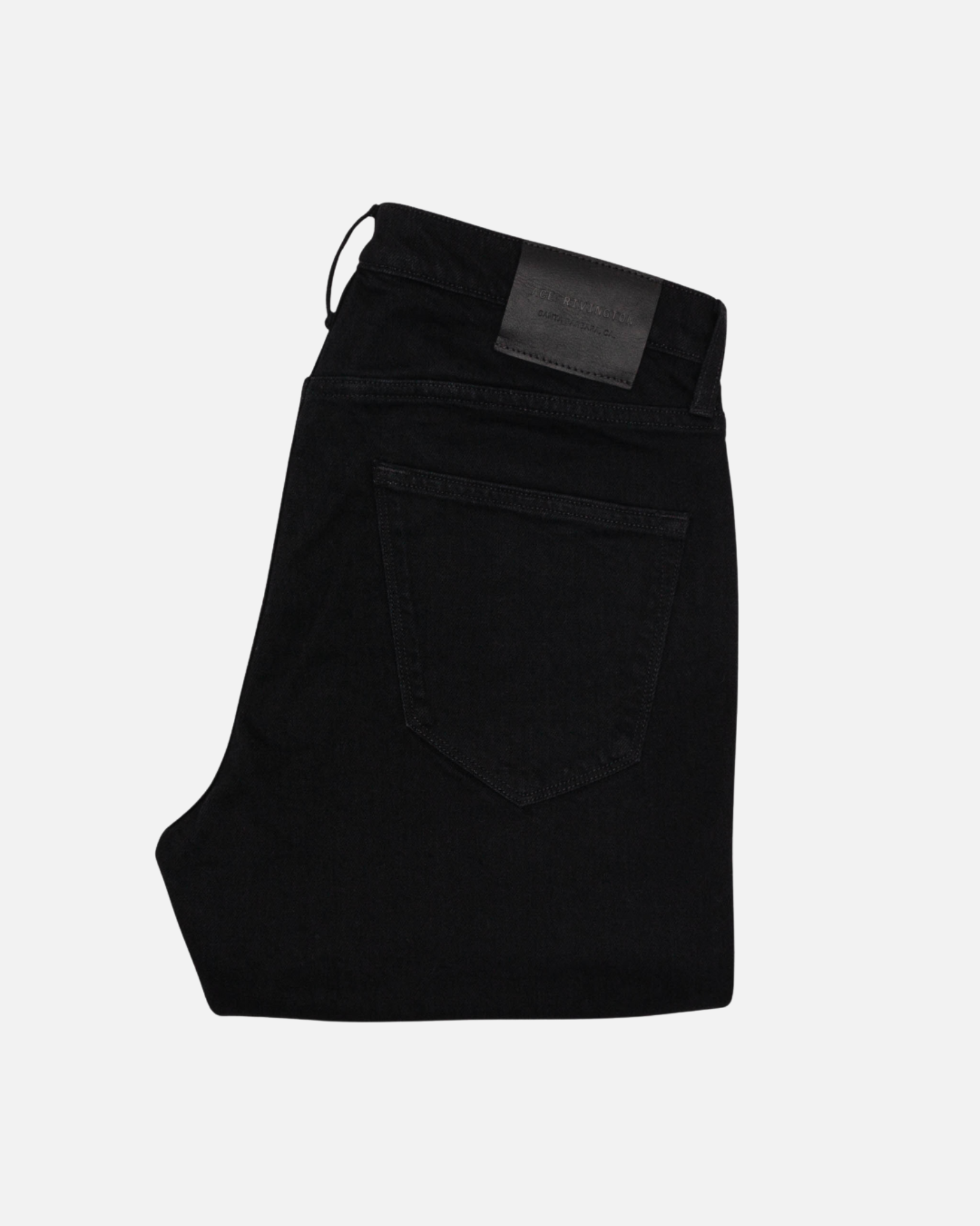 Athletic Taper Denim Jeans - Black Clean