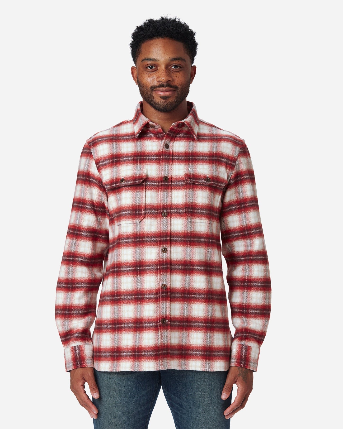 Winter Flannel - Utility Shirt - Brick Window - H1