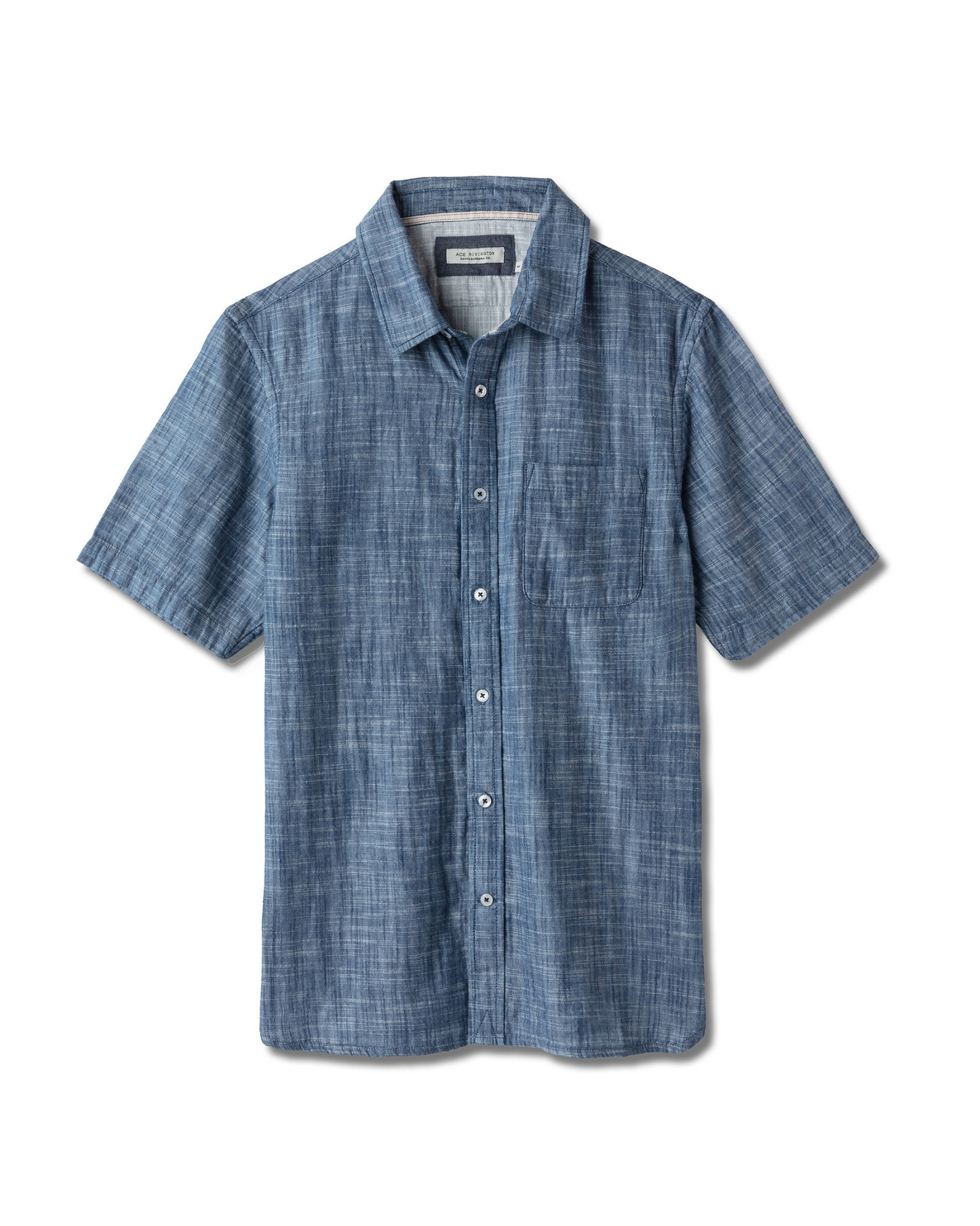 Double Gauze - Short Sleeve - Indigo Slub