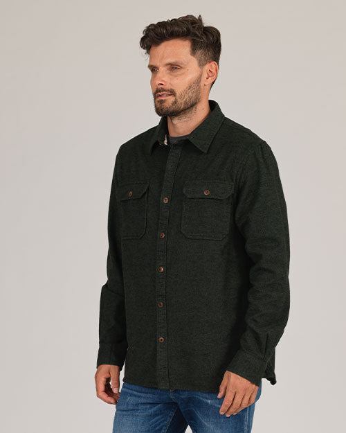 Winter Flannel - Utility Shirt -Twisted Sage