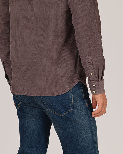 Corduroy Western Shirt - Cocoa