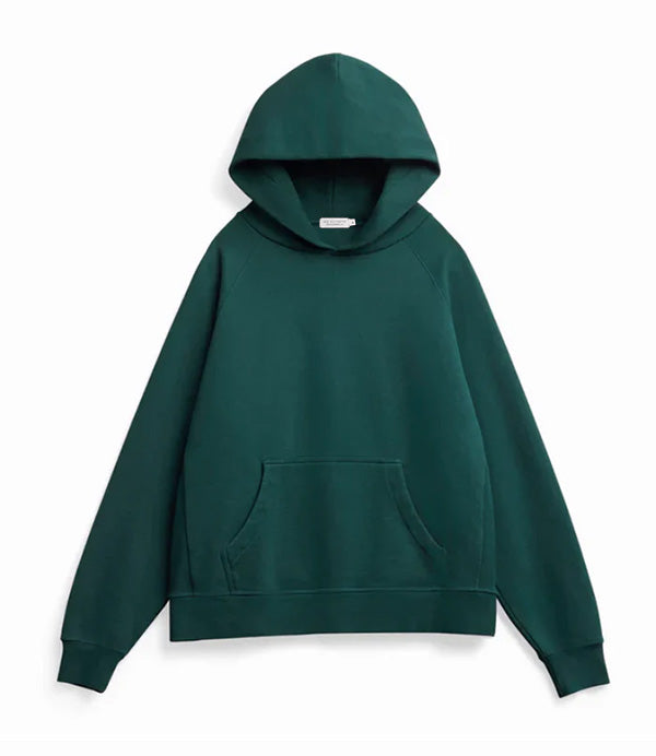 Super Heavyweight Hooded Sweatshirt - Organic Cotton - Pine Green