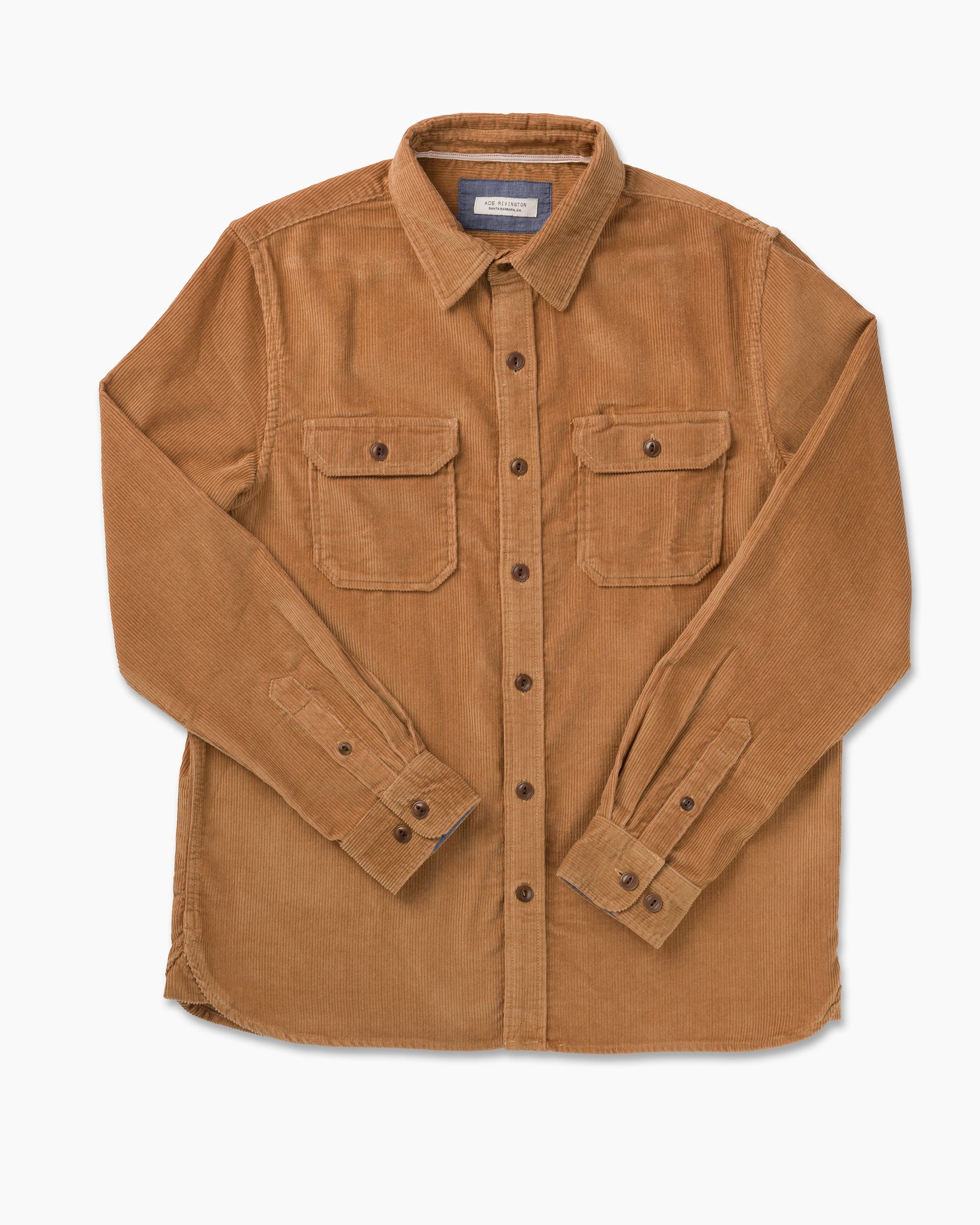 Corduroy - Utility Shirt - Saddle Brown