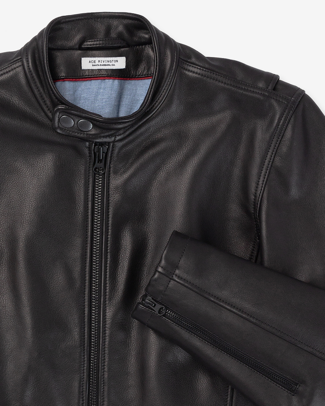 Cowhide  - Cafe Racer Jacket - Vintage Black