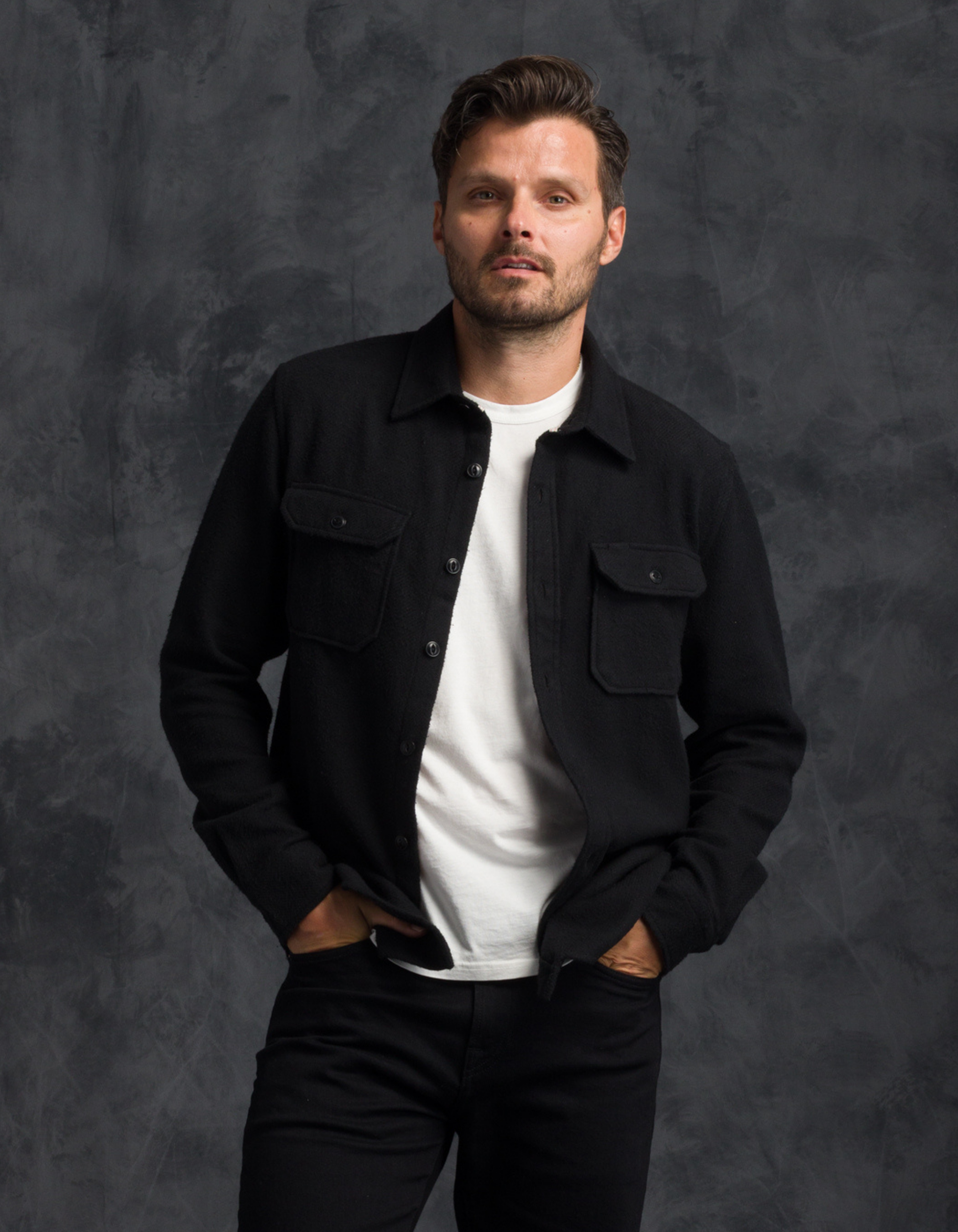 Winter Flannel - Utility Shirt - Black Hound