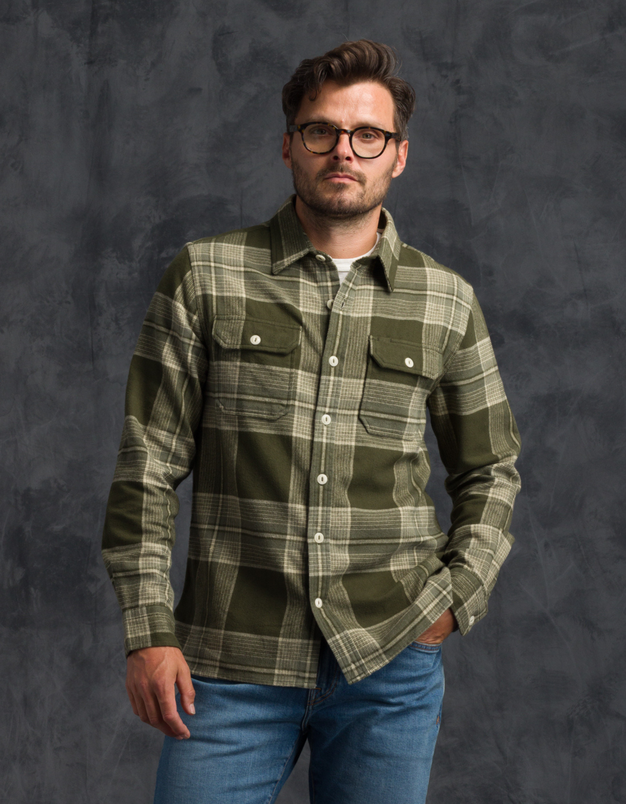 Winter Flannel - Utility Shirt - Desert Jade