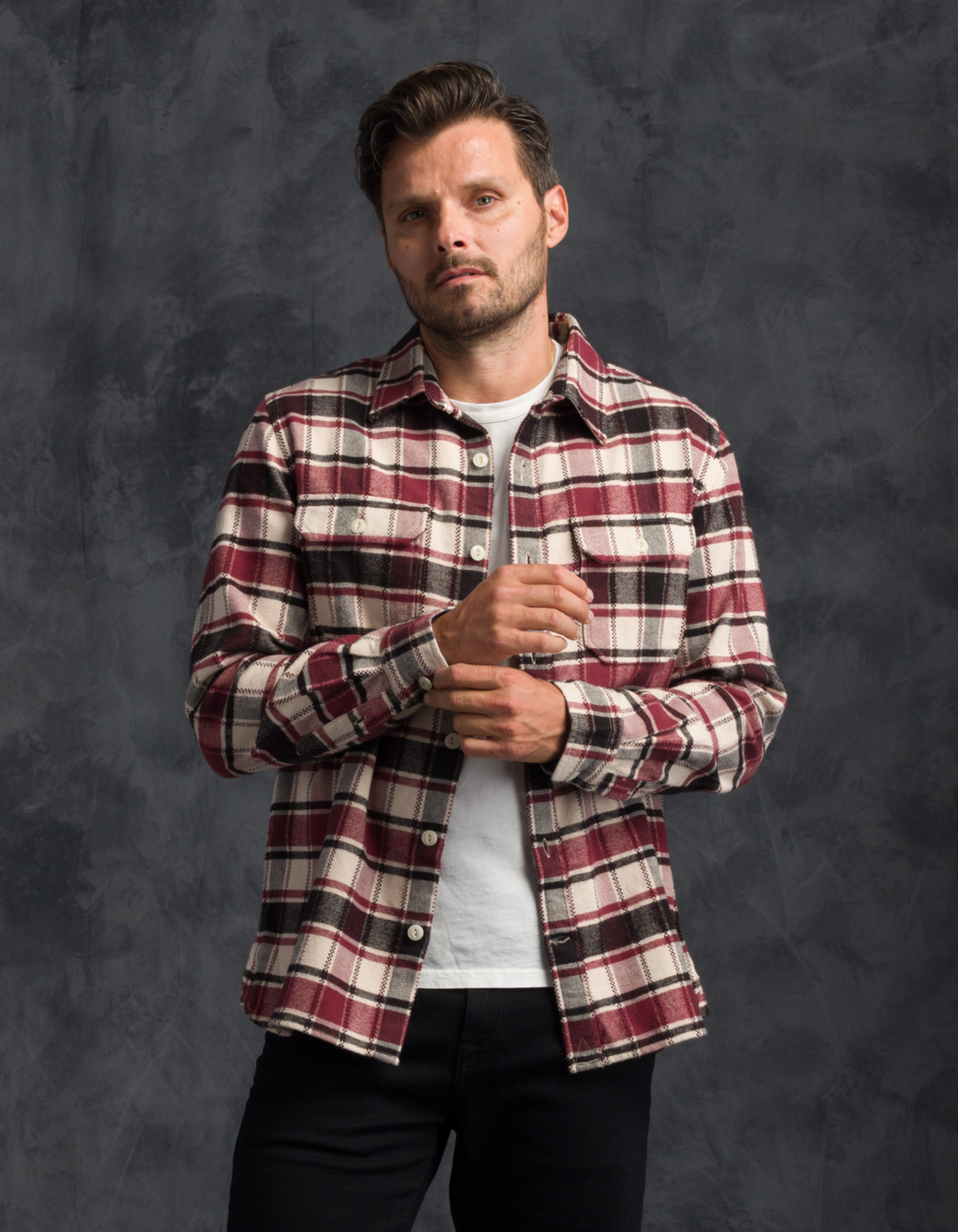 WINTER FLANNEL - UTILITY SHIRT - SPANISH TILE