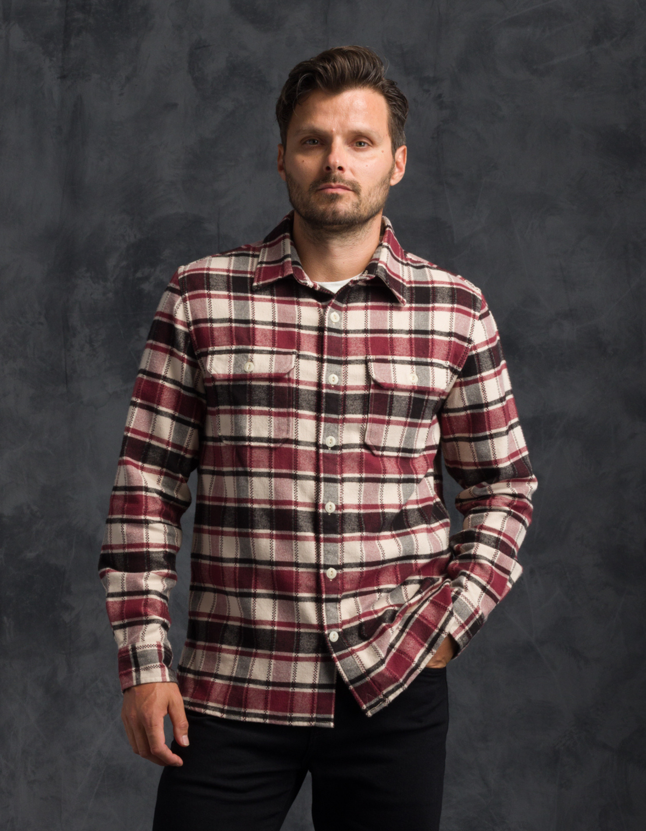 WINTER FLANNEL - UTILITY SHIRT - SPANISH TILE