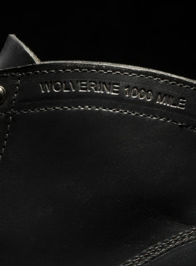 Wolverine - 1000 Mile - Plain Toe Original Boot - Black