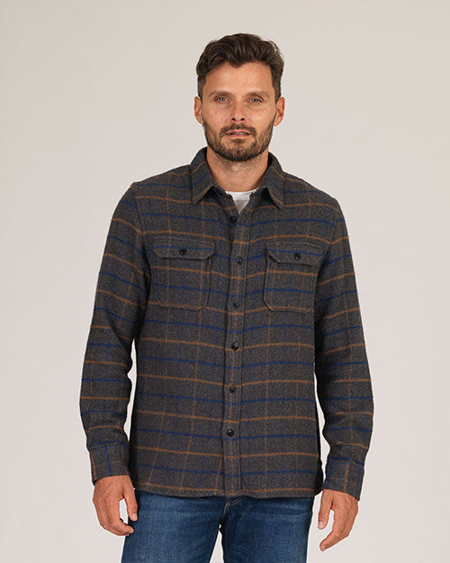 Winter Flannel - Utility Shirt -Grey Hound