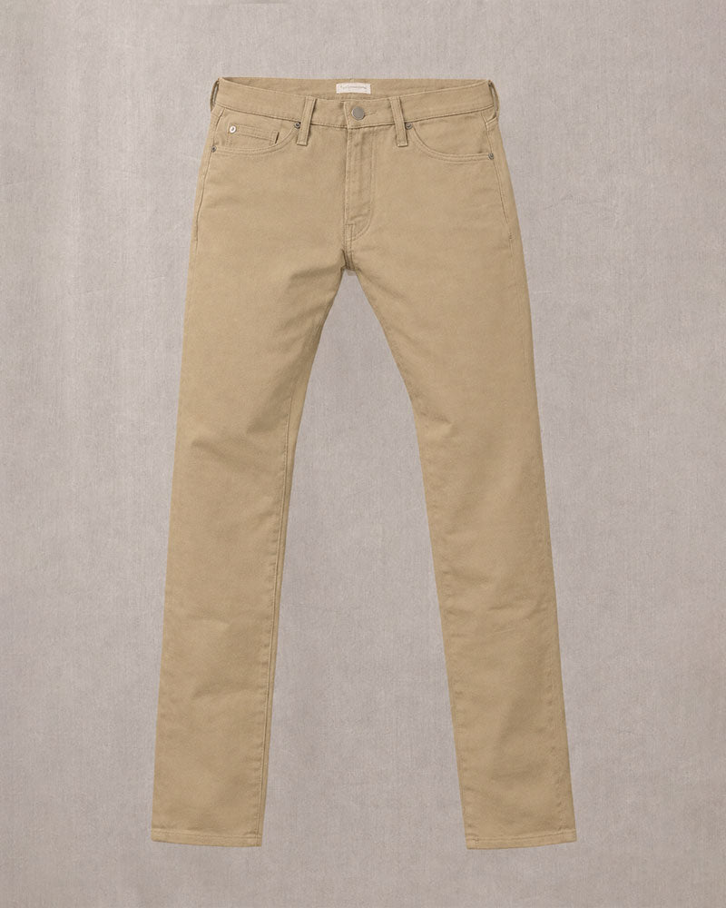 Brodie Taper Comfort 12 oz Khaki Denim Jeans