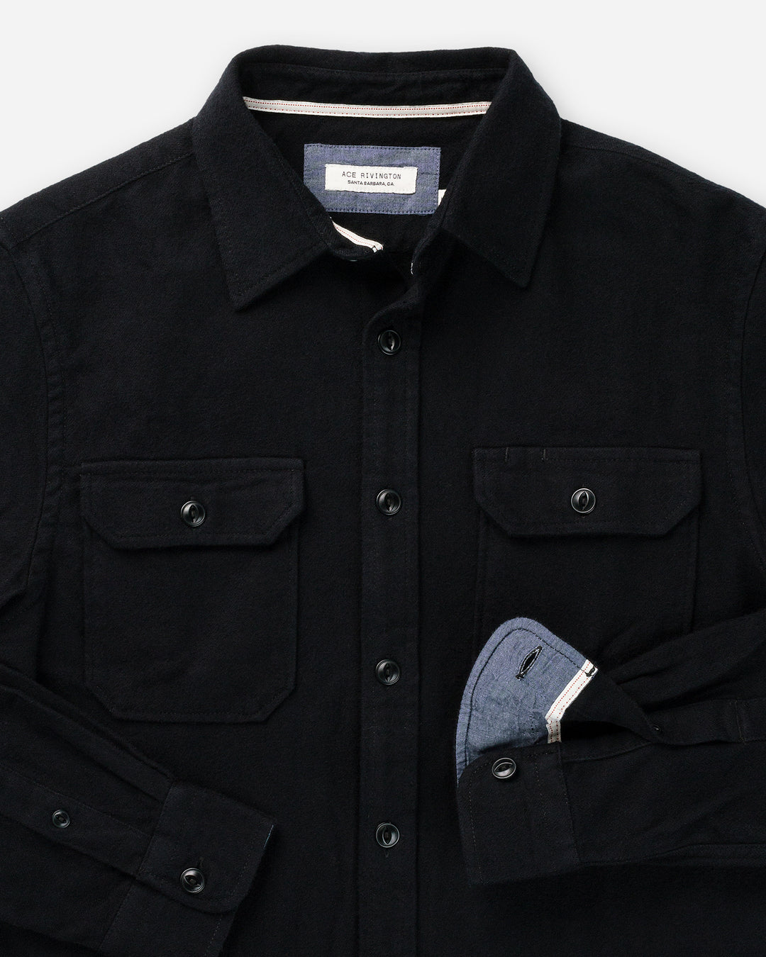 Flannel - Utility Shirt - Black Black H1