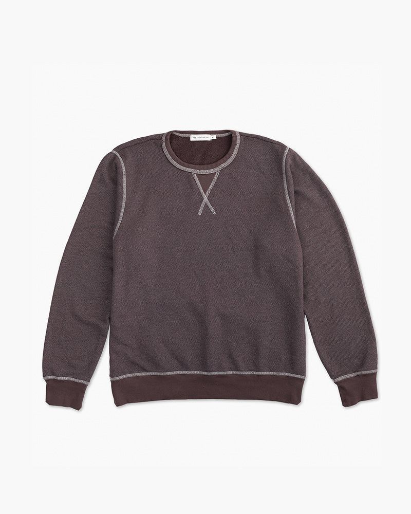 Vintage Crewneck Sweatshirt - Triblend Terry -Cocoa Heather