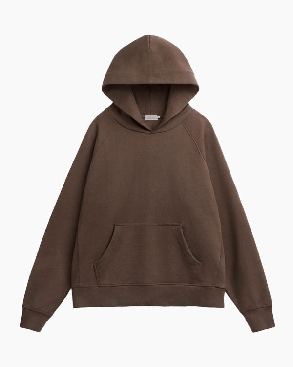 Super Heavyweight Hooded Sweatshirt - Organic Cotton - Chocolate