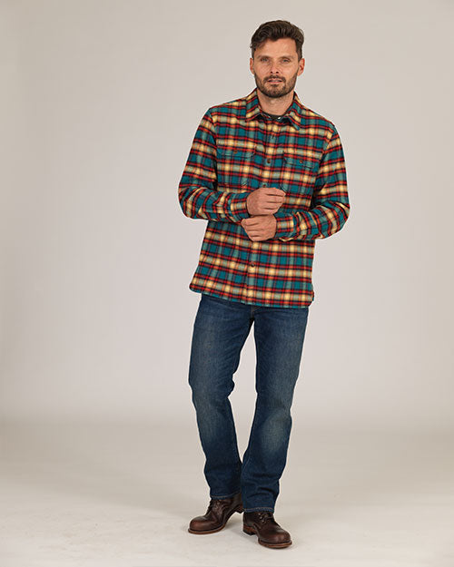 Winter Flannel - Utility Shirt -Harvest Plaid
