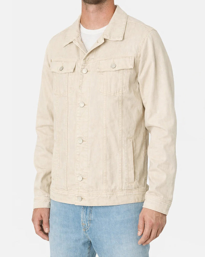 12oz Comfort Denim - Men's Trucker Jacket - ECRU