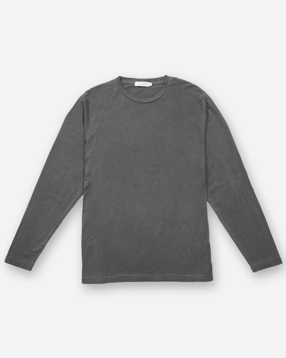 Ace Rivington long sleeve "super soft" supima long staple cotton shirt with outstretched arms