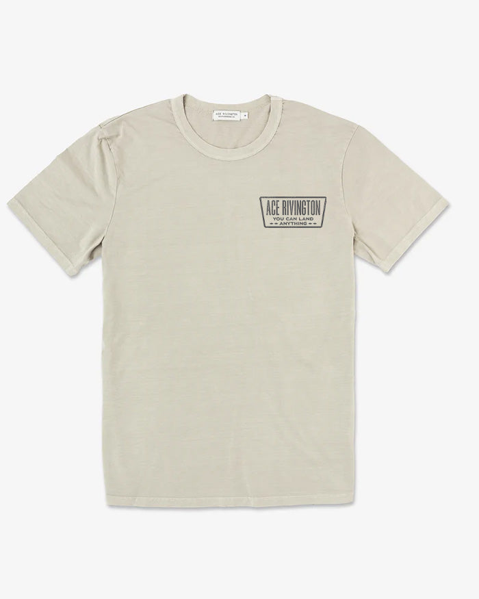 Crewneck SS - Super Soft Supima - "Retro Shape" - Sand