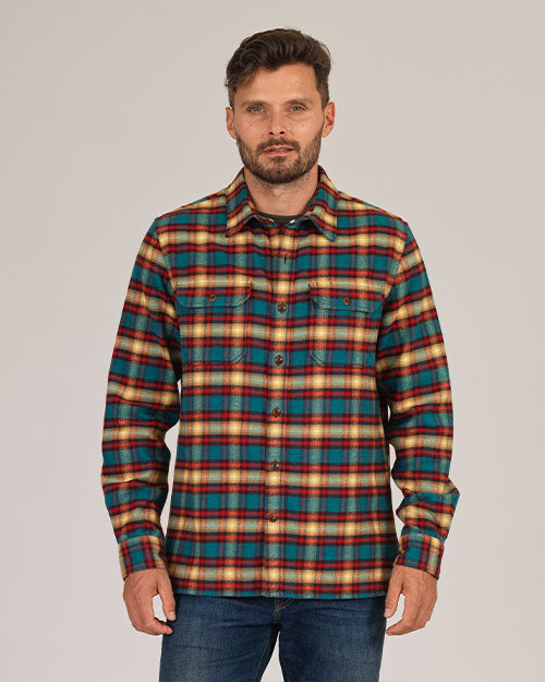 Winter Flannel - Utility Shirt -Harvest Plaid