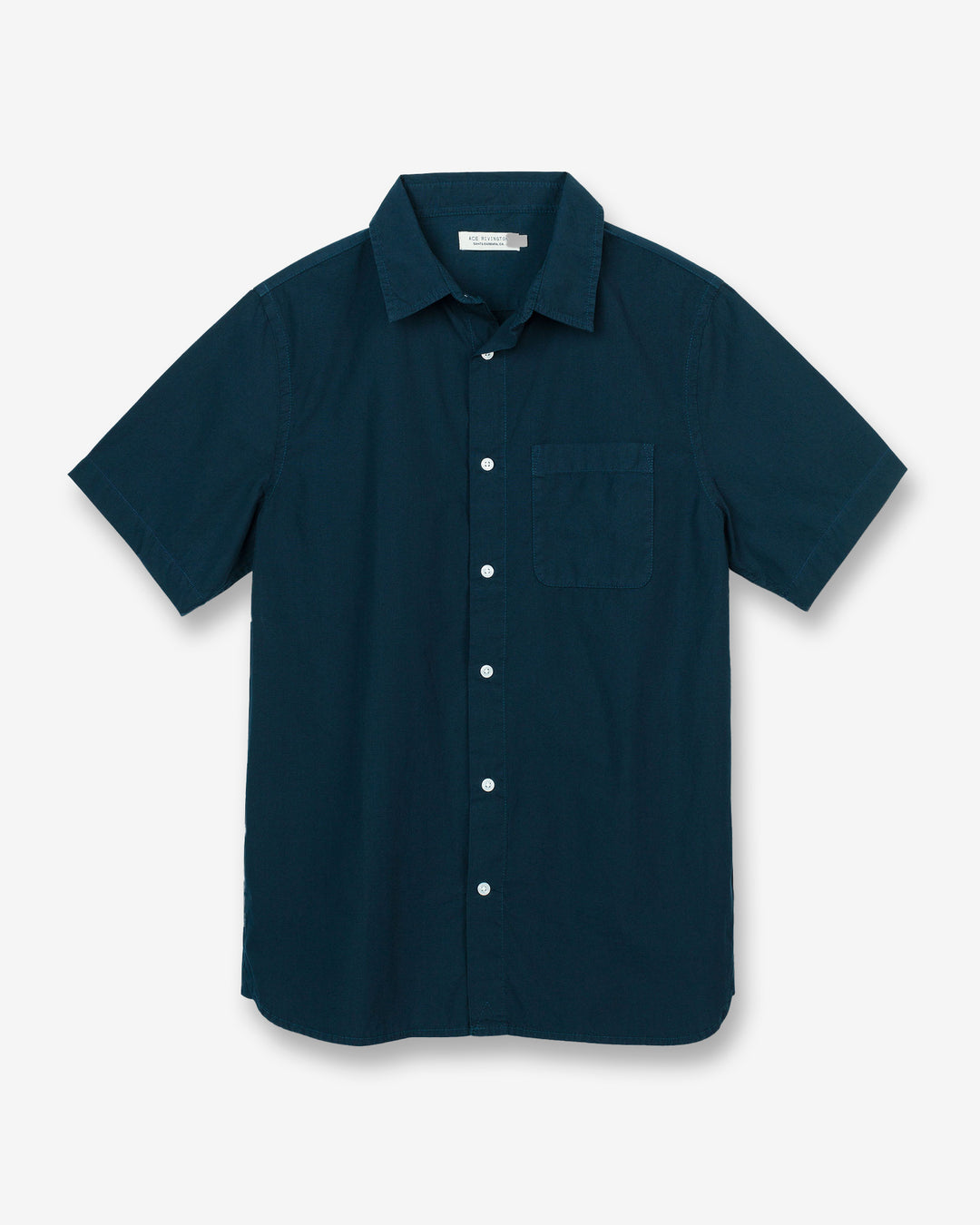 Short Sleeve Poplin Shirt - Navy