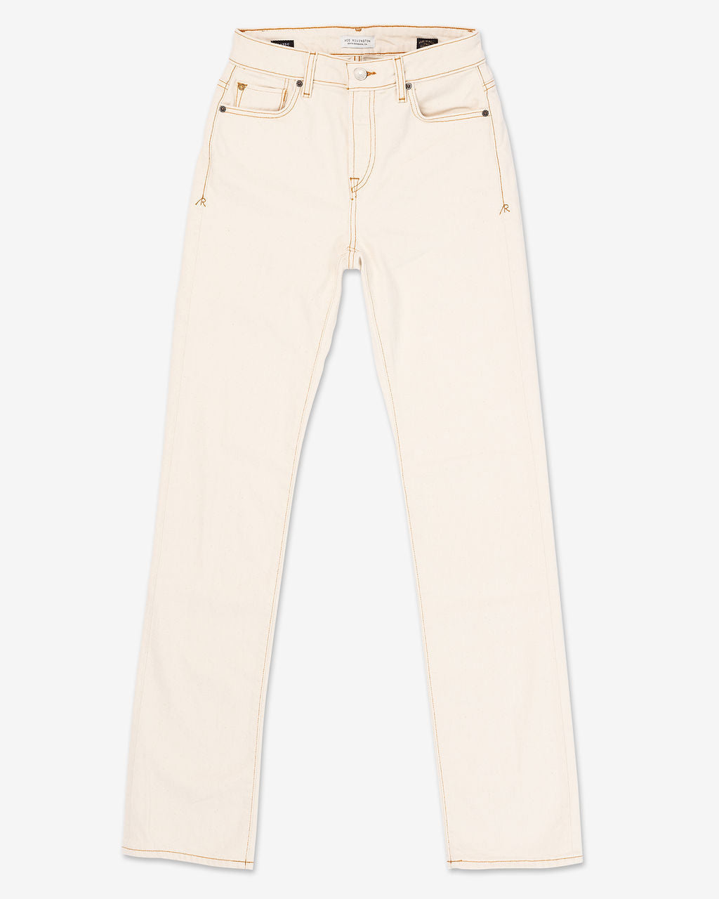 Women's Classic Straight Comfort Denim Jeans - Ecru Rinse