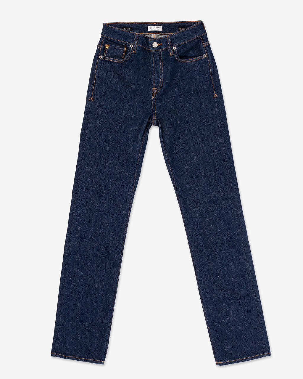 Women's Classic Straight Comfort Denim Jeans - Dark Rinse