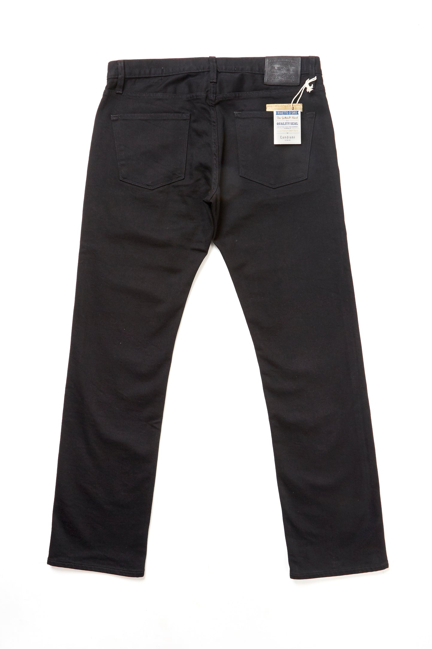 Athletic Tapered Denim Jeans - Black Clean