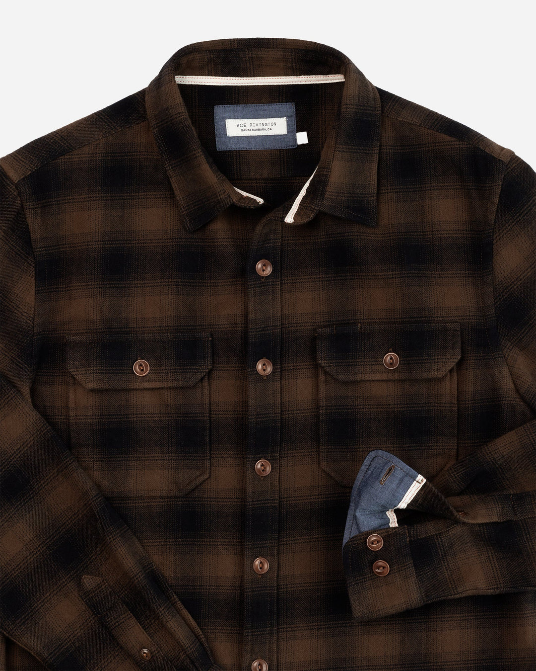 Flannel - Utility Shirt - Coffee Ombre