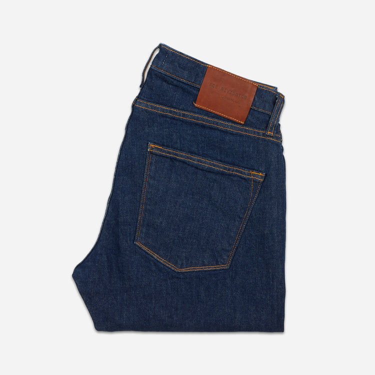 Mens Designer Slim Taper Jeans | Dark Clean Wash – Ace Rivington
