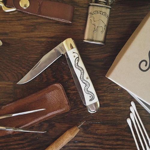 MollyJogger Scrimshaw Knife Kit - Trapper Edition